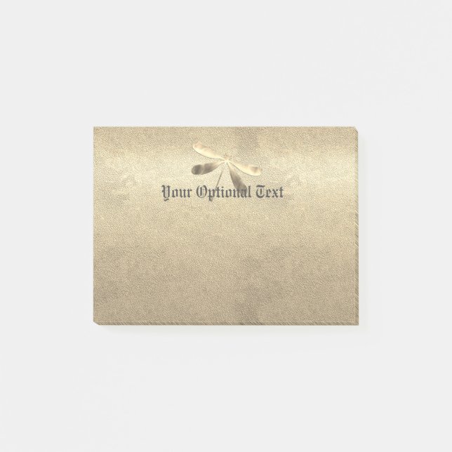 Niedlicher Golddrachenflieger Post-it Klebezettel (Vorderseite)