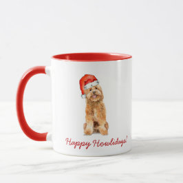 Niedlicher Golden Doodle Hundeschlitten Tasse