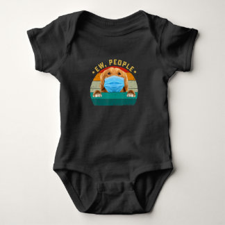 Niedlicher Golden Retriever Dog Ew People Dog Baby Strampler