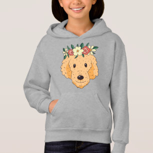 Niedlicher Golden Retriever Head Hoodie