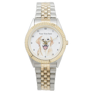 Niedlicher Golden Retriever Hund Welpentier Pater  Armbanduhr