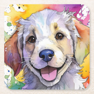 Niedlicher Golden Retriever Welpe Untersetzer