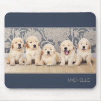 Niedlicher Golden Retriever Welpenhund Personalisi