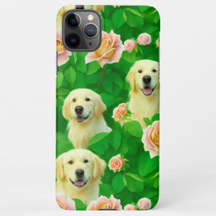 Niedlicher Goldener Retriever Verzauberter Rosenga iPhone 11Pro Max Hülle