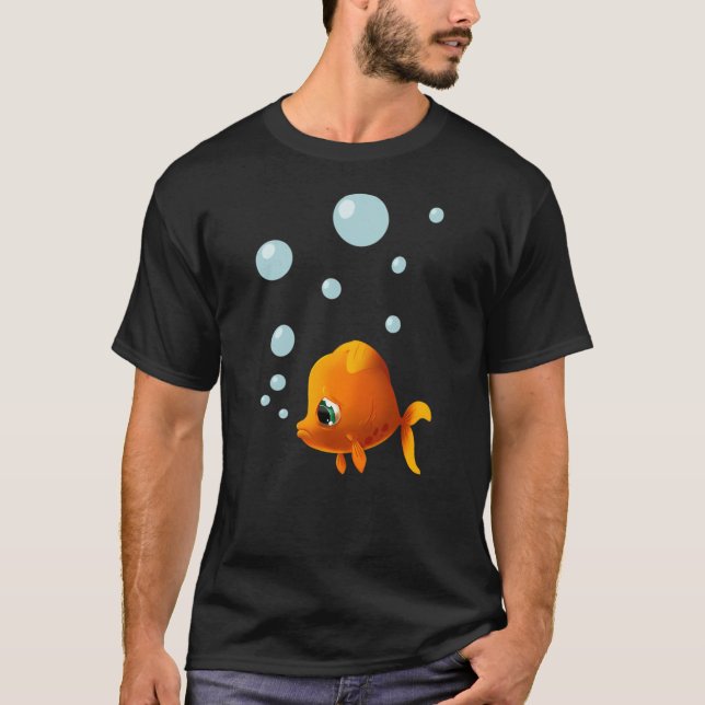 Niedlicher Goldfisch T-Shirt (Vorderseite)