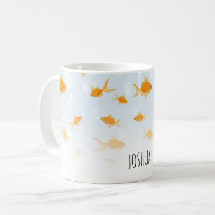 Niedlicher Goldfish Schwimmen im Wasser Individuel Kaffeetasse