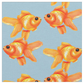 Niedlicher Goldfish Stoff