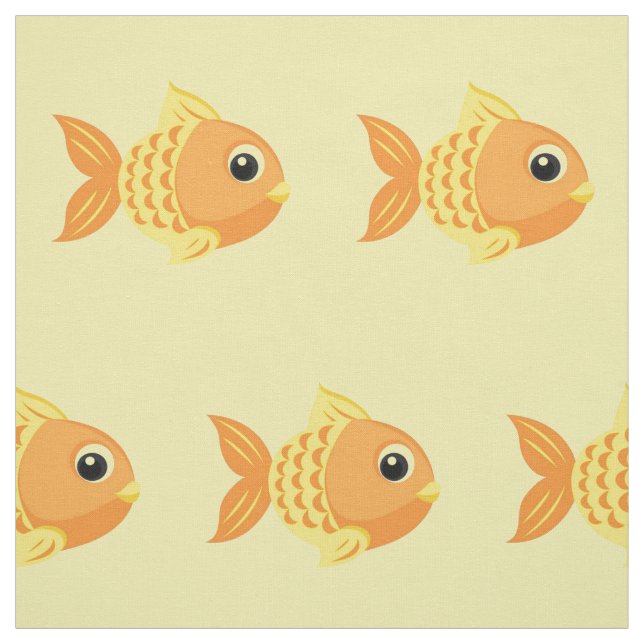 Niedlicher Goldfish Stoff (Muster)