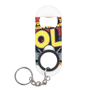 Niedlicher Golf-Lieblings-Weg zu einem guten Spazi Mini Flaschenöffner