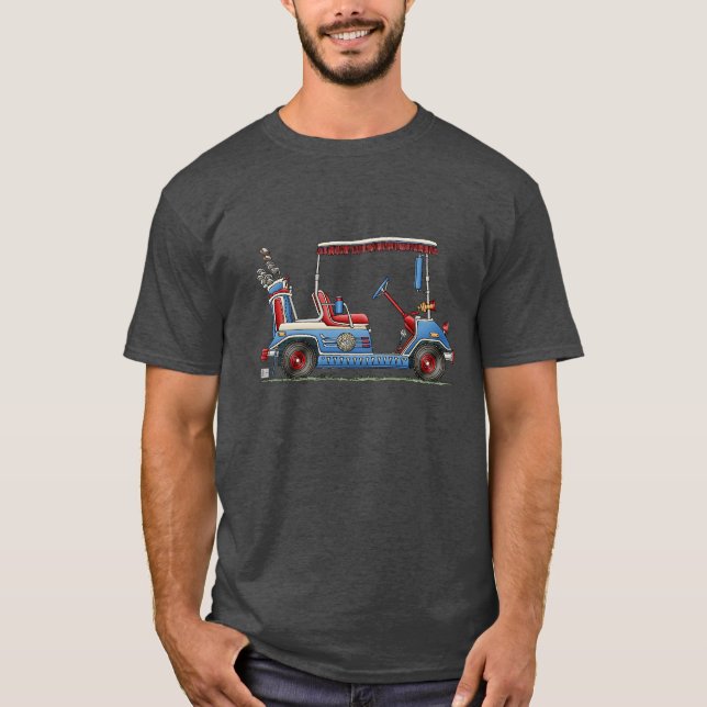 Niedlicher Golf-Wagen T-Shirt (Vorderseite)