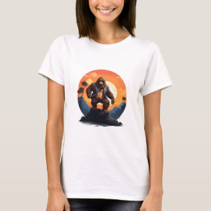 Niedlicher Gorilla, lustige Tiere lange, liebevoll T-Shirt