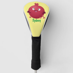 Niedlicher Granatapfelfruchtiger Cartoon Golf Headcover