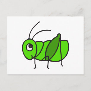Niedlicher Grasshopper Postkarte