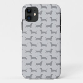 Niedlicher grauer Dackel Hundemuster iPhone 5 Case-Mate iPhone Hülle