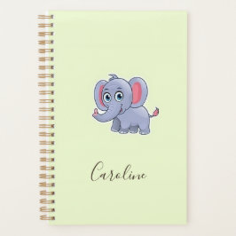 Niedlicher grauer Elefant Planer