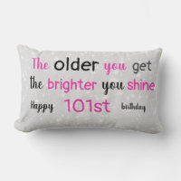 Niedlicher grauer und rosa 101. Geburtstag