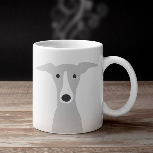 Niedlicher Grauhund, italienischer Grauhund oder W Kaffeetasse
