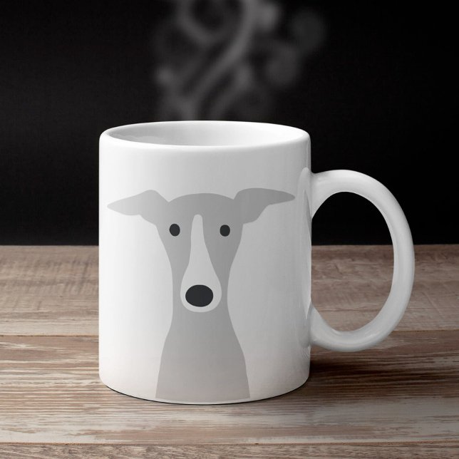 Niedlicher Grauhund, italienischer Grauhund oder W Kaffeetasse (Von Creator hochgeladen)