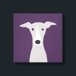 Niedlicher Grauhund, italienischer Grauhund oder W Leinwanddruck<br><div class="desc">Cartoon Stil zeichnend von einem grauen und weißen Greyhound Hund. Ein lustiger Leinwand-Druck für alle,  die Windhunde,  italienische Windhunde oder Whippets Lieben. Besuchen Sie Jenn's Doodle World für noch mehr süße Tier-Kunst und Liebhaber-Illustrationen.</div>