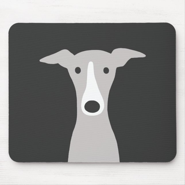 Niedlicher Grauhund, italienischer Grauhund oder W Mousepad (Vorne)