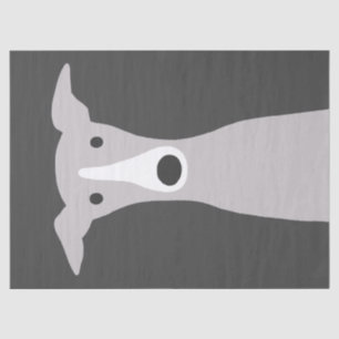 Niedlicher Grauhund, Italienischer Grauhund oder W Seidenpapier