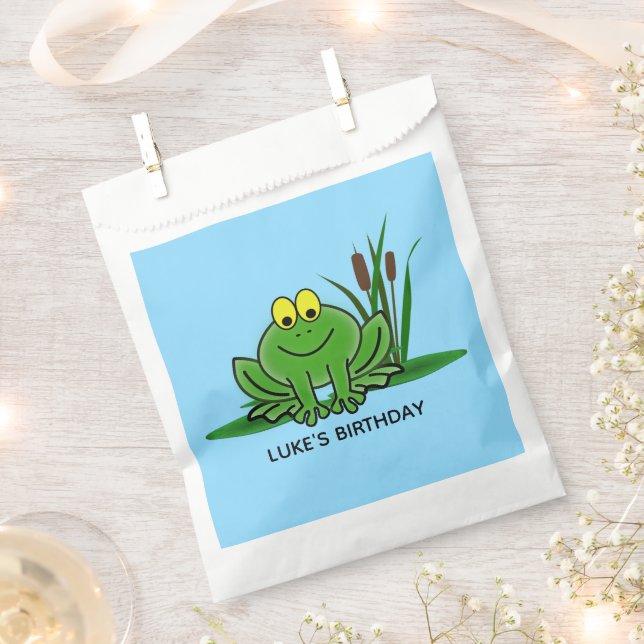 Niedlicher Green Frosch Design Gevor Bag Geschenktütchen (Ausgeschnitten)