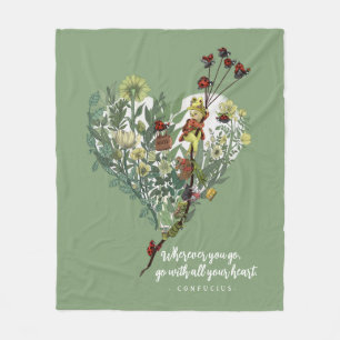 Niedlicher Green Lady Bug Inspirierend Adventure Z Fleecedecke