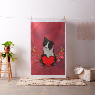 Niedlicher Grenzcollie Stoff