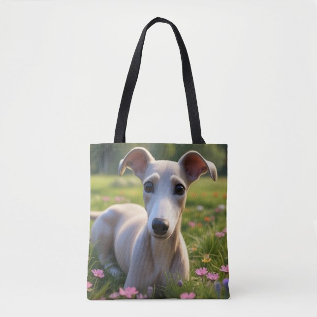 Niedlicher Greyhound Dog Sortiment Tote Bag (Vorderseite)