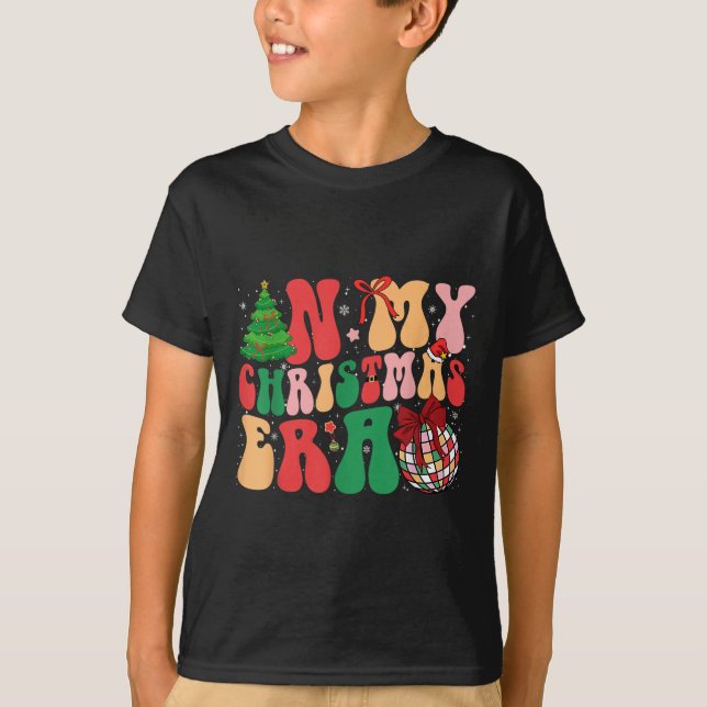 Niedlicher Groovy in meiner Weihnachtszeit Weihnac T-Shirt (Vorderseite)