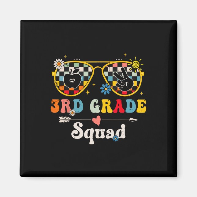 niedlicher Groovy Teacher Student Back T Magnet (Vorne)
