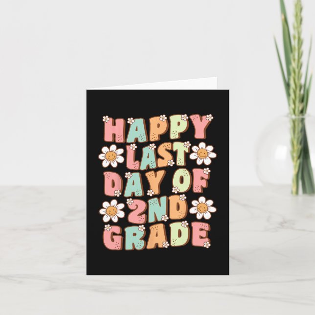 Niedlicher Groovy Tee zweiter Klasse Karte (Vorderseite)