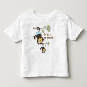 Niedlicher Große Brüderaffe mit Kleinkind-Baby-Bab Kleinkind T-shirt