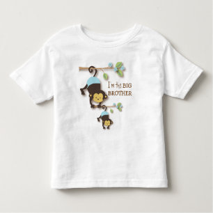 Niedlicher Große Brüderaffe mit Kleinkind-Baby Kleinkind T-shirt