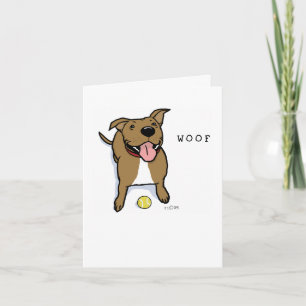 Niedlicher großer Brown Hund des Schuss-Hund  Dankeskarte