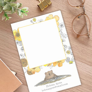 Niedlicher Groundhog-Personalisiert-Lehrer Post-it Klebezettel