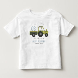 Niedlicher grüner blauer Feldzug Kinder jeden Gebu Kleinkind T-shirt