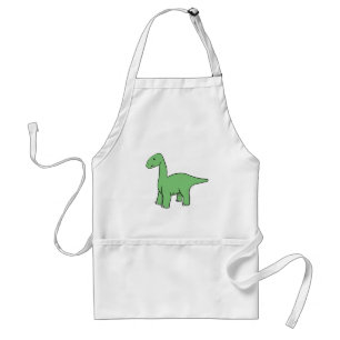 Niedlicher grüner Brontosaurus Schürze