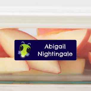 Niedlicher, grüner Bug firefrefly Cartoon personal Etiketten