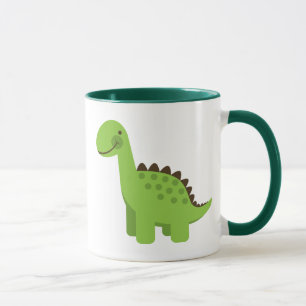 Niedlicher grüner Dinosaurier Tasse
