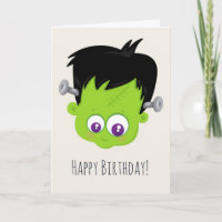 Niedlicher Grüner Frankenstein Monster Geburtstag