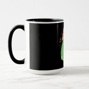 Niedlicher Grüner Frosch mit Mushroom-Hut Tasse