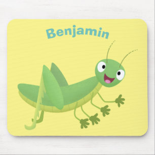 Niedlicher Grüner-Happy-Cartoon Mousepad
