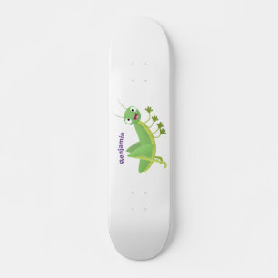 Niedlicher Grüner-Happy-Cartoon Skateboard