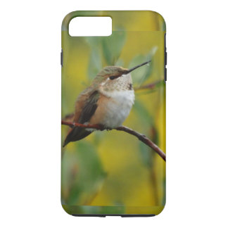 niedlicher grüner Hummingbird-gelber Hintergrund Case-Mate iPhone Hülle