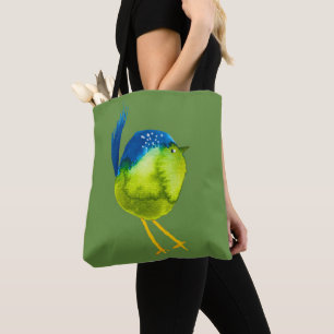 Niedlicher grüner Wasservogel