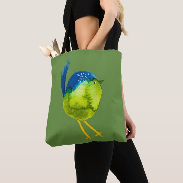 Niedlicher grüner Wasservogel (Von Nahem)