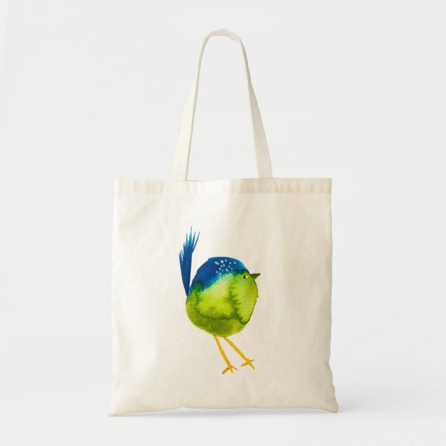 Niedlicher grüner Wasservogel Tragetasche (Vorne)