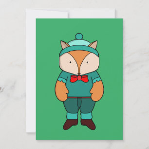Niedlicher Grünfuchs Einladung