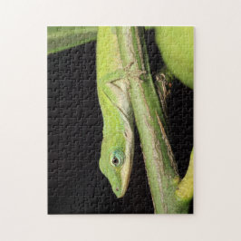 Niedlicher Grüngarten Anole Lizard Natur Wildlife Puzzle
